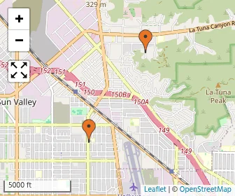 Area schools map